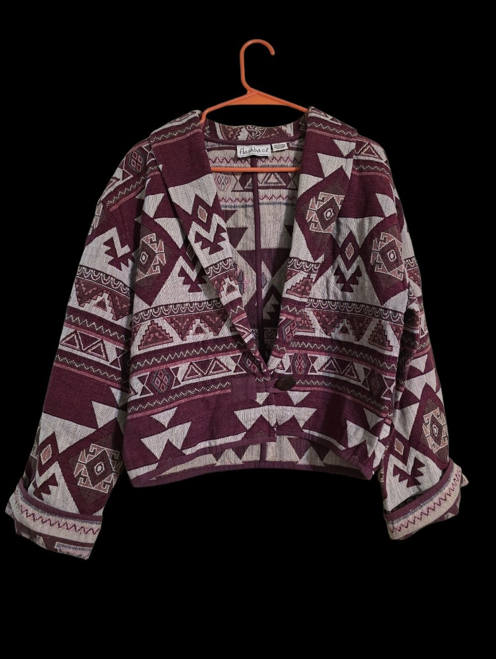 Vintage | 90s Tapestry Aztec Pattern Jacket